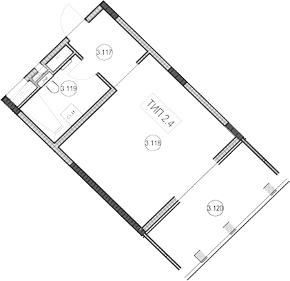Продается 1-комн. квартира, 26.2 м²