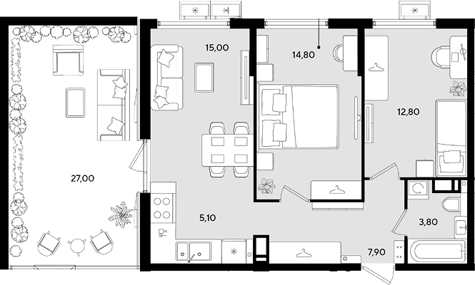 Продается 3-комн. квартира, 59.4 м²