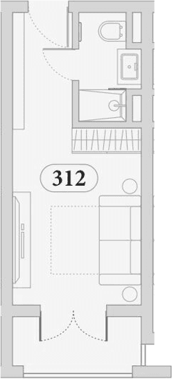 Продается 1-комн. квартира, 25.7 м²