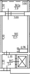 Продается 1-комн. квартира, 14.9 м²