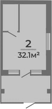 Продается 1-комн. квартира, 32.1 м²