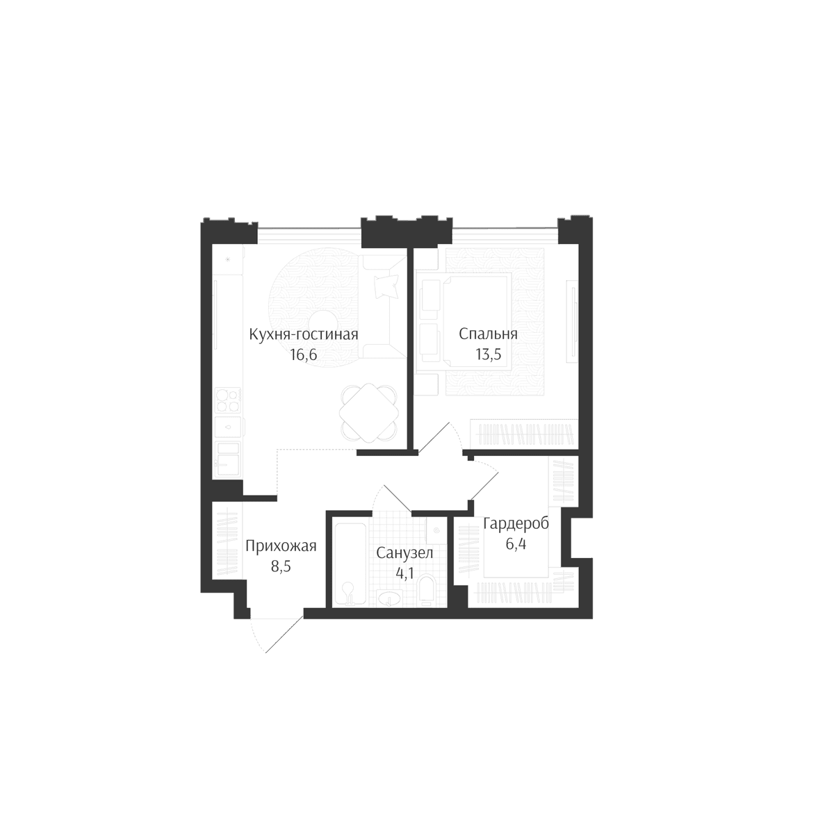 Продается 2-комн. квартира, 49.1 м²