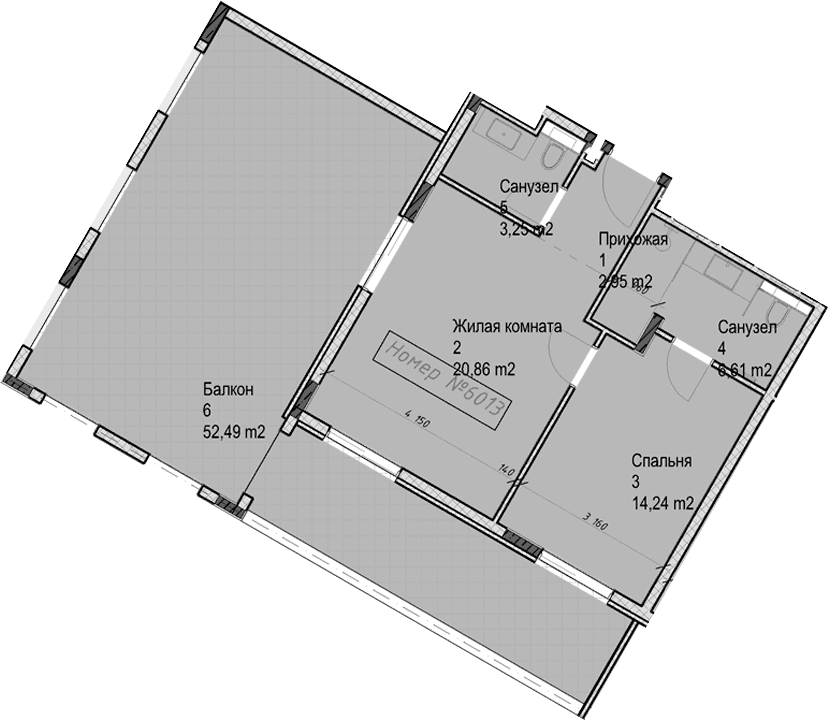 Продается 2-комн. квартира, 47.9 м²