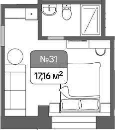 Продается 1-комн. квартира, 18.2 м²