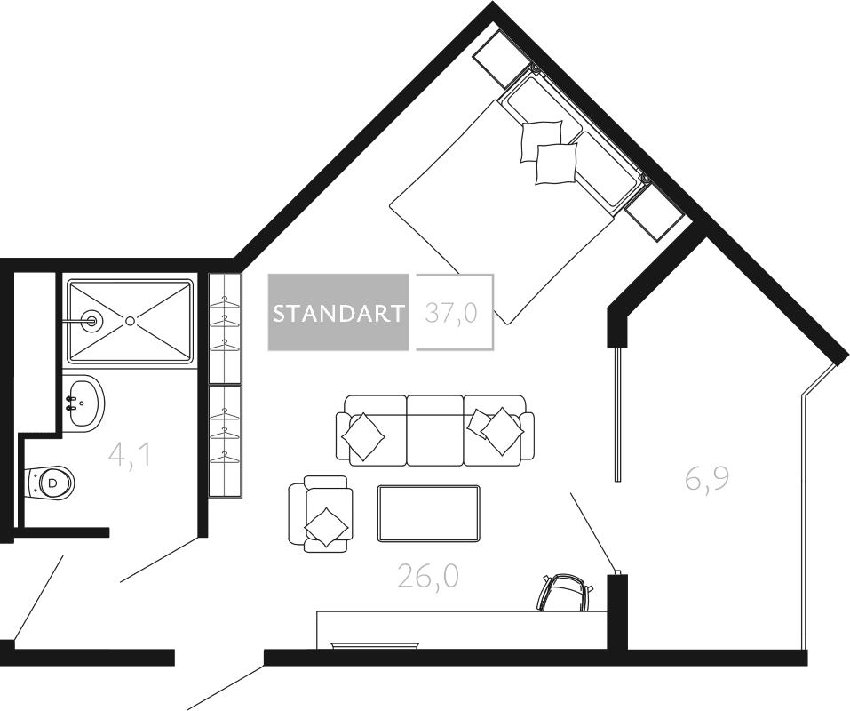 Продается 1-комн. квартира, 30.1 м²