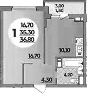 Продается 1-комн. квартира, 35 м²