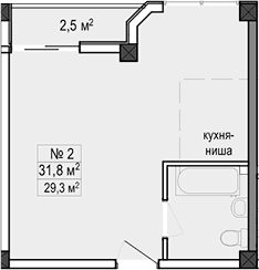 Продается 1-комн. квартира, 31.8 м²