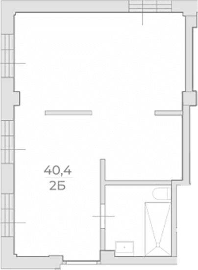 Продается 1-комн. квартира, 40.4 м²