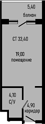 Продается 1-комн. квартира, 28 м²