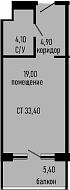 Продается 1-комн. квартира, 28 м²