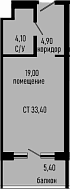 Продается 1-комн. квартира, 28 м²