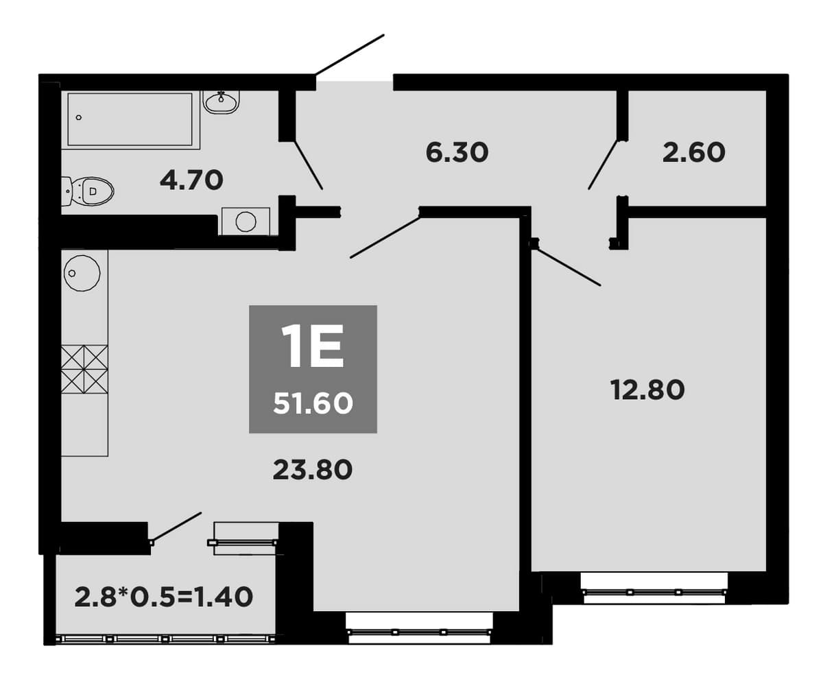 Продается 2-комн. квартира, 50.2 м²