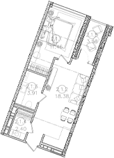 Продается 1-комн. квартира, 36.15 м²