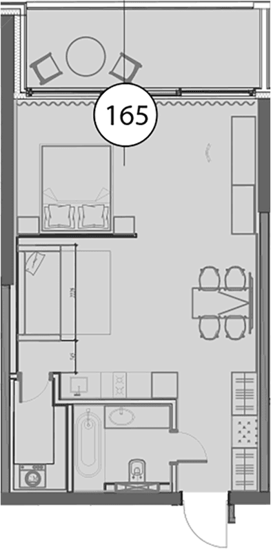 Продается 1-комн. квартира, 62.2 м²