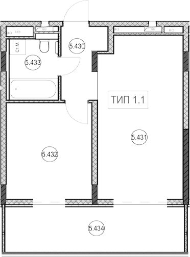 Продается 1-комн. квартира, 26.3 м²