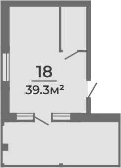 Продается 1-комн. квартира, 39.3 м²