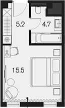Продается 1-комн. квартира, 25.4 м²