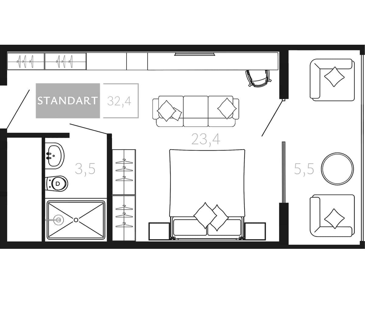 Продается 1-комн. квартира, 26.9 м²