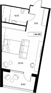Продается 1-комн. квартира, 38.15 м²