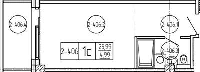Продается 1-комн. квартира, 25.99 м²