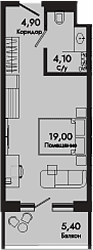 Продается 1-комн. квартира, 28 м²
