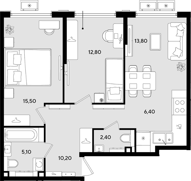Продается 3-комн. квартира, 66.2 м²