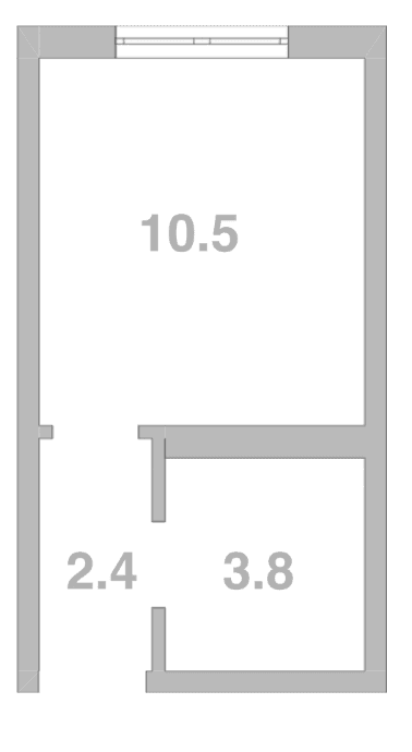 Продается 1-комн. квартира, 16.7 м²