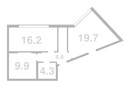 Продается 1-комн. квартира, 58.7 м²