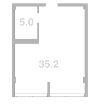 Продается 1-комн. квартира, 40.2 м²