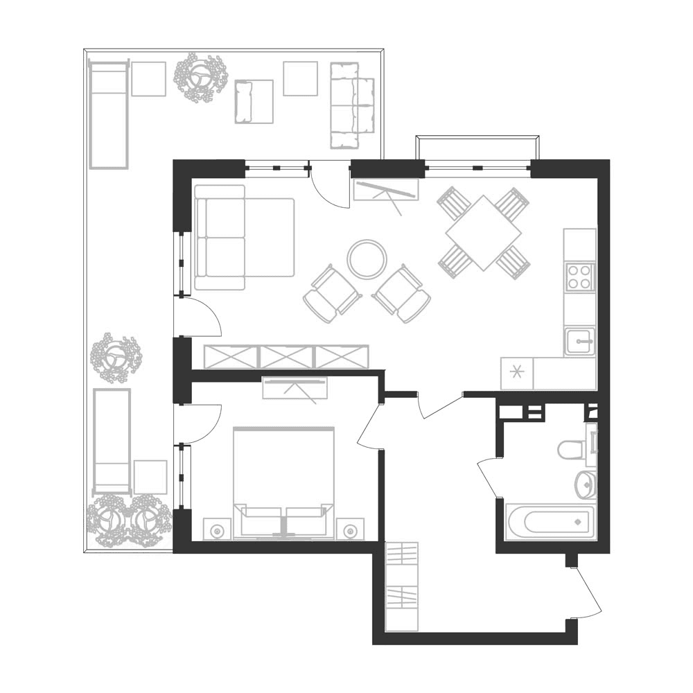Продается 2-комн. квартира, 55.21 м²