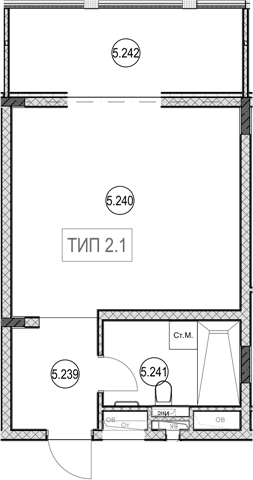 Продается 1-комн. квартира, 30.8 м²