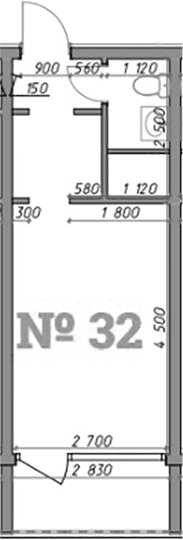 Продается 1-комн. квартира, 22.2 м²