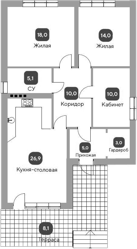 Коттедж в «Коттеджный поселок Загород 2»