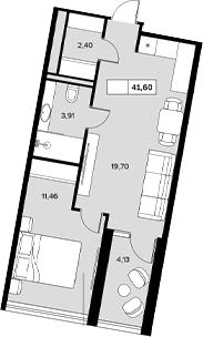 Продается 1-комн. квартира, 37.47 м²