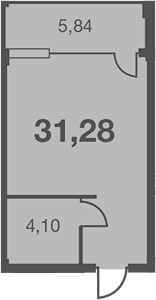 Продается 1-комн. квартира, 25.44 м²