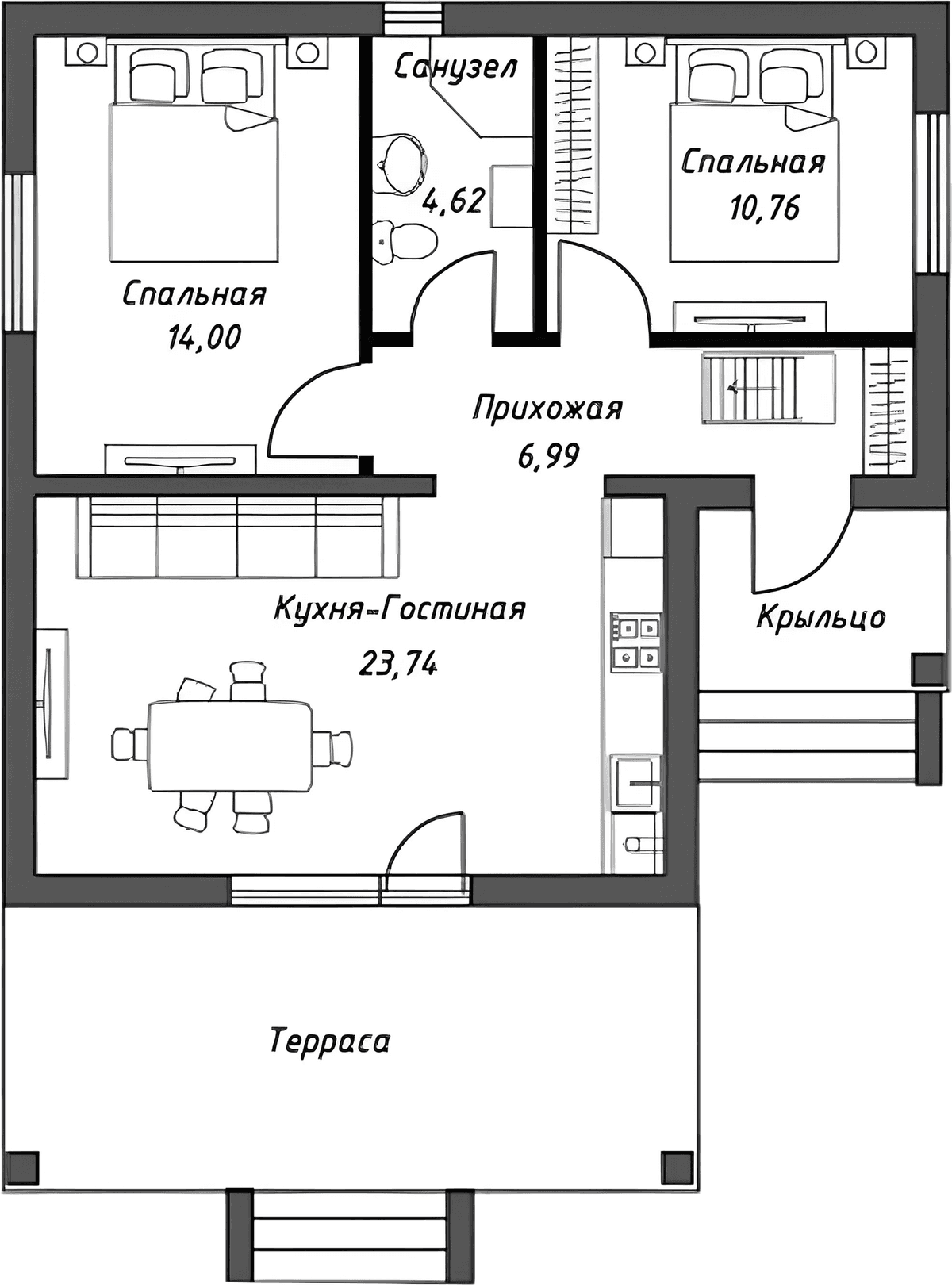 Коттедж в «Коттеджный поселок Гефест»