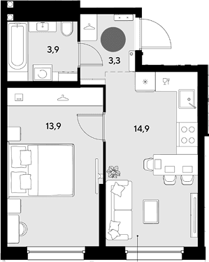 Продается 1-комн. квартира, 36 м²