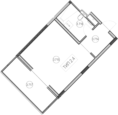 Продается 1-комн. квартира, 33.3 м²