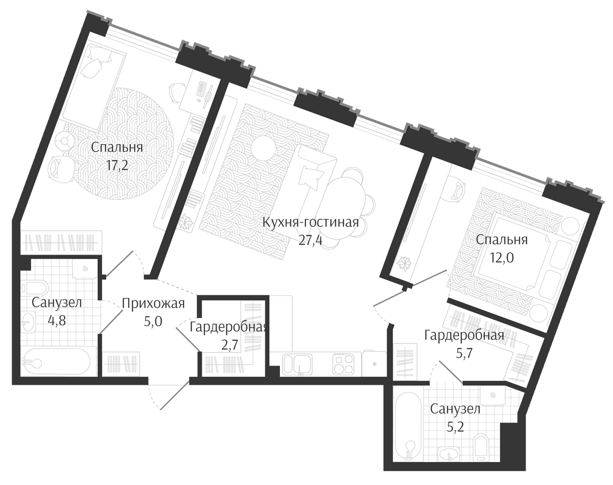Продается 3-комн. квартира, 80 м²