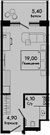 Продается 1-комн. квартира, 28 м²