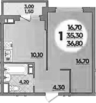 Продается 1-комн. квартира, 35 м²