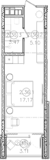 Продается 1-комн. квартира, 25.74 м²