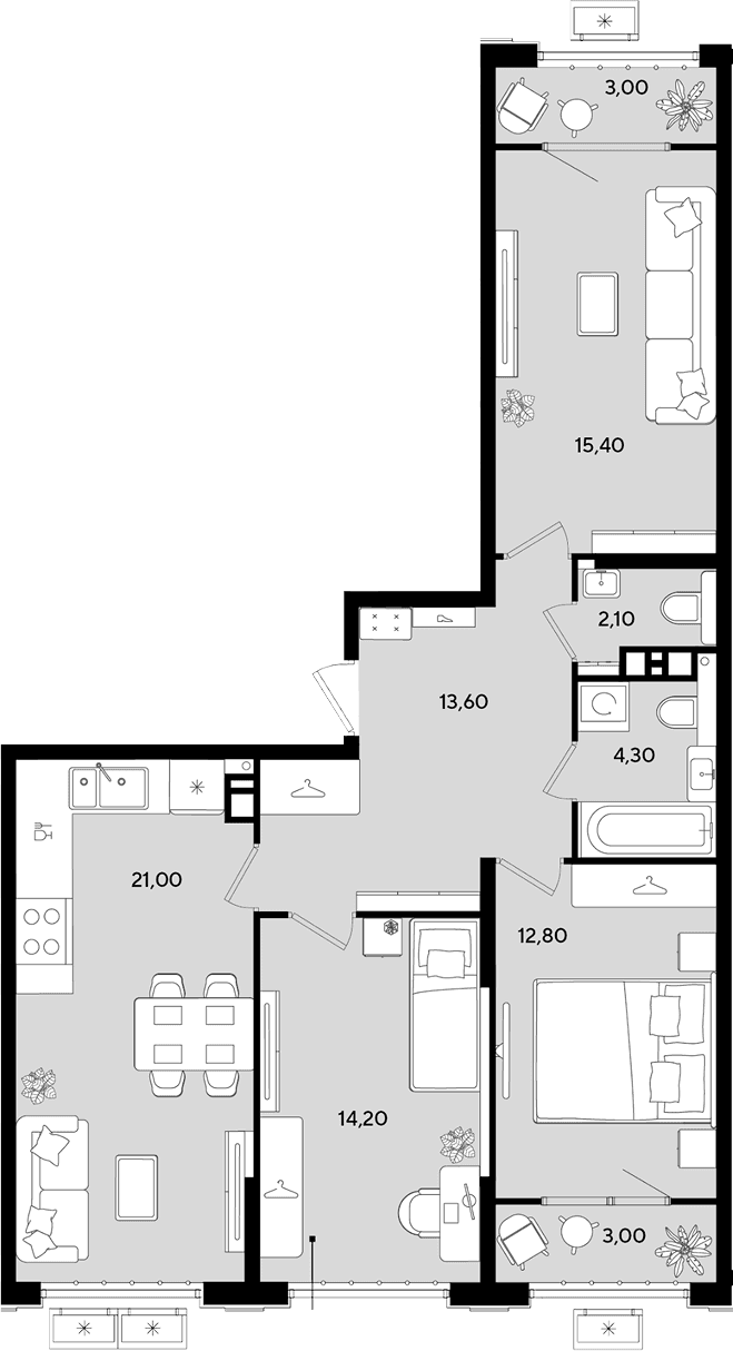 Продается 4-комн. квартира, 83.4 м²
