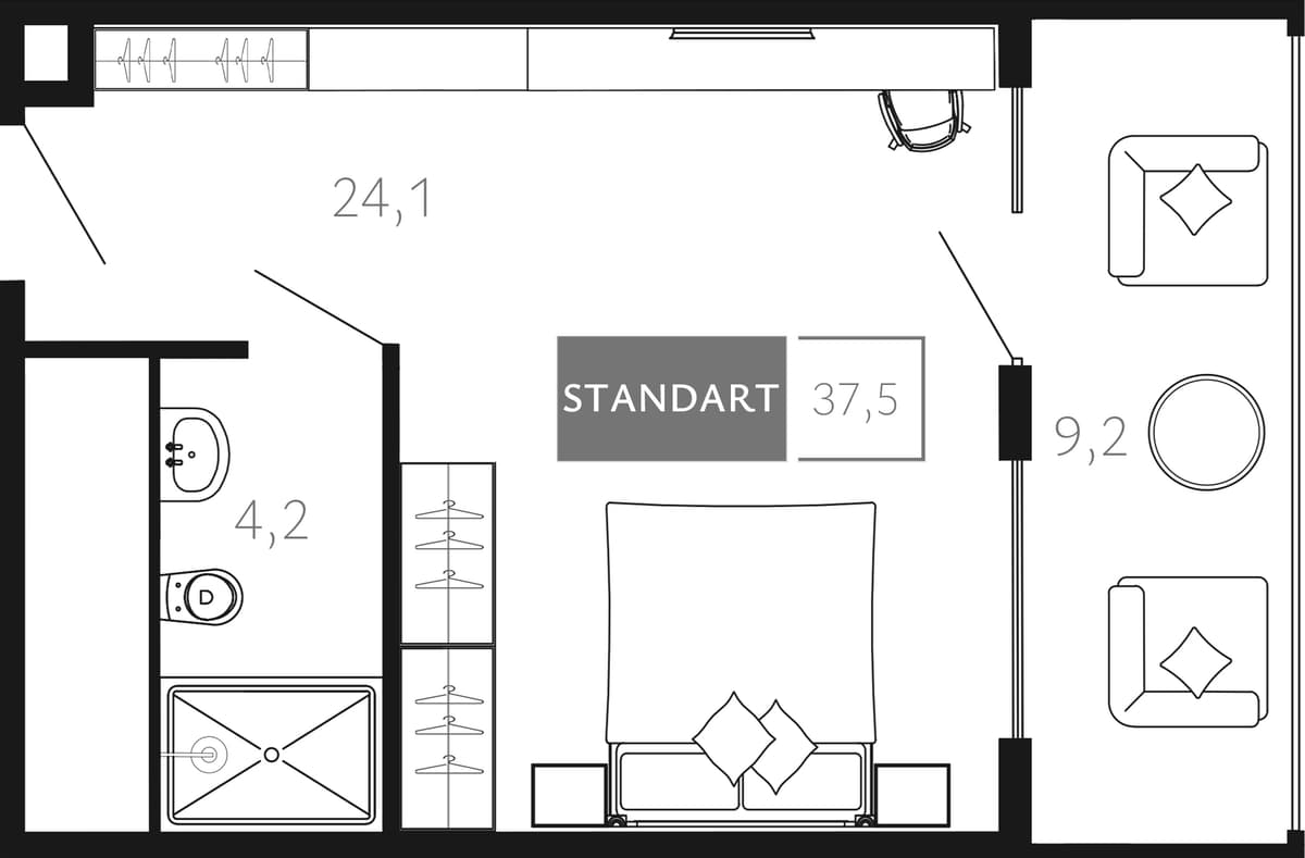 Продается 1-комн. квартира, 28.3 м²