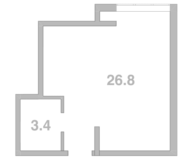 Продается 1-комн. квартира, 30.2 м²