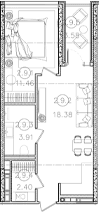 Продается 1-комн. квартира, 36.15 м²