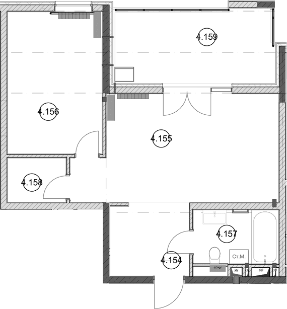 Продается 1-комн. квартира, 47.1 м²
