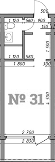 Продается 1-комн. квартира, 22.2 м²