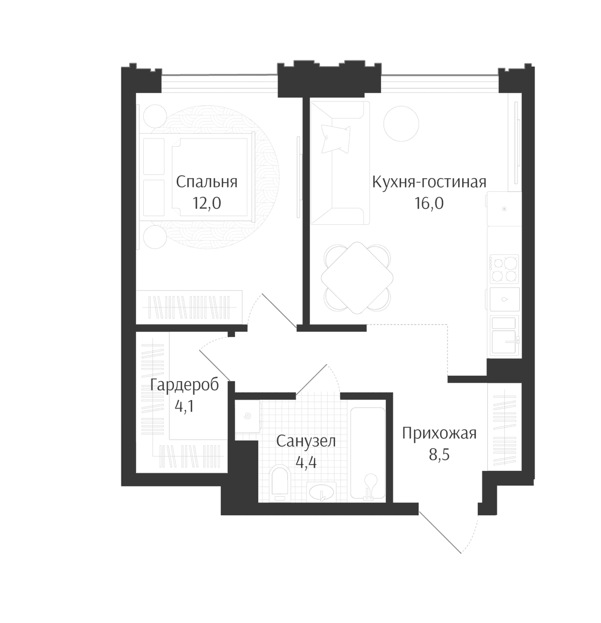 Продается 2-комн. квартира, 45 м²