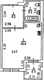 Продается 1-комн. квартира, 37.4 м²
